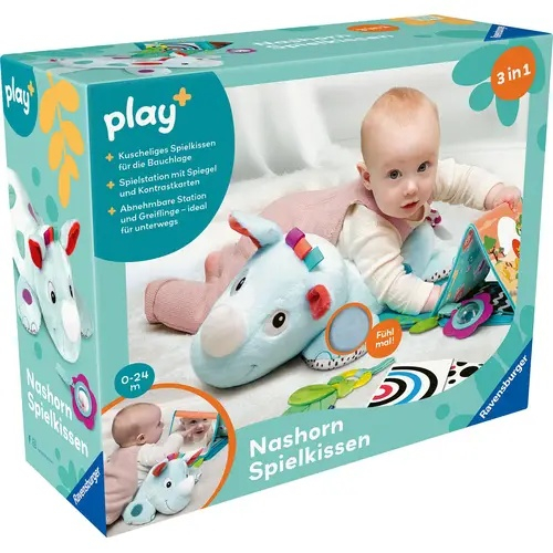 play+ Nashorn Spielkissen (für die Bauch