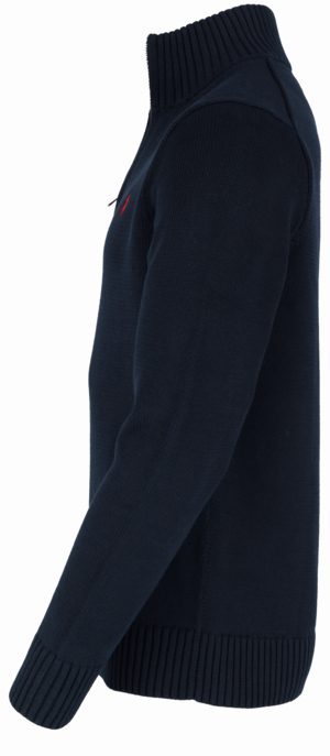 Baumwollpullover mit Reißverschluss