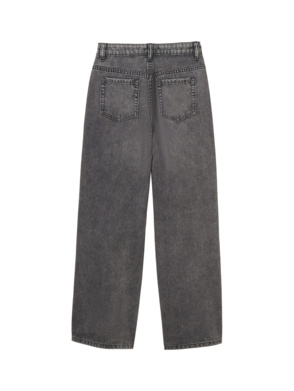 wide leg denim pants