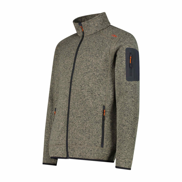 Schwere Fleecejacke Knit-Tech Meliert
