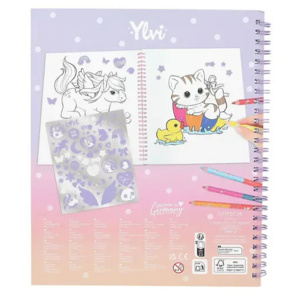 Ylvi - Malbuch mit Einhorn Pailletten