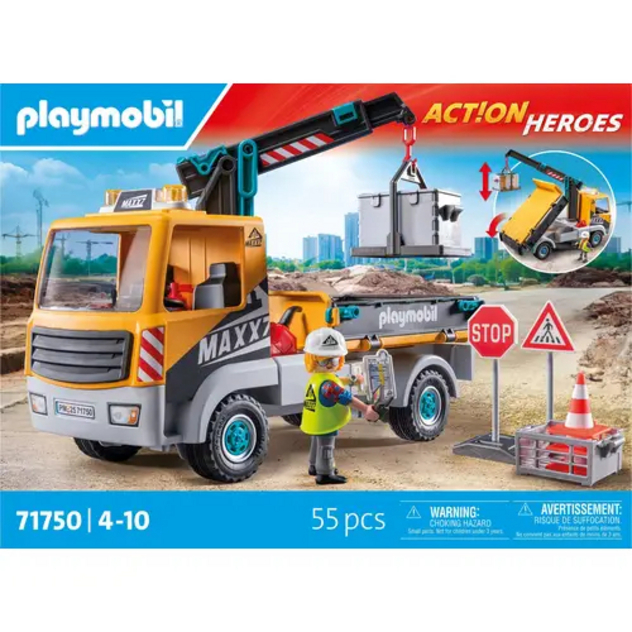 Action Heroes "Baustellen-LKW mit Kran"