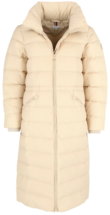 Tommy Hilfiger Damen TH ESS SORONA PADDED PARKA Jacke Beige Jacket Kapuze Mantel