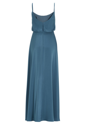 Satin-Maxikleid