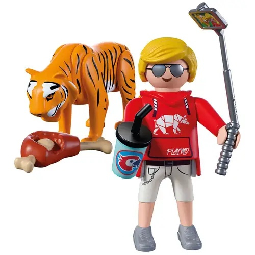 Zoo: Tiger und Besucher