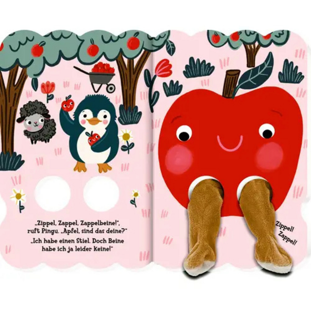 Fingerpuppen-Buch "Sind das deine Zappelbeine?"