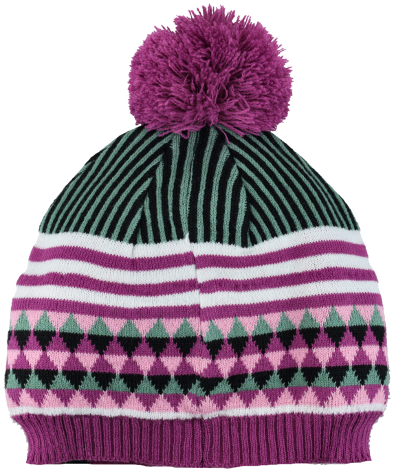 Strickmütze mit Bommel