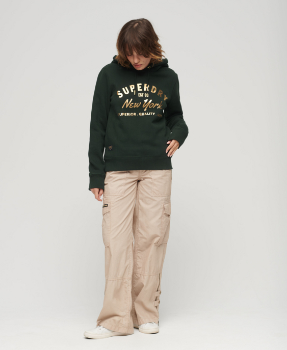 Luxuriöser Metallic Hoodie