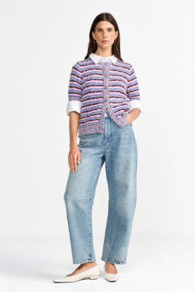 Cardigan "Striped Effect"
