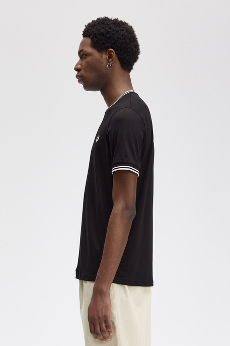 T-Shirt mit Doppelstreifen