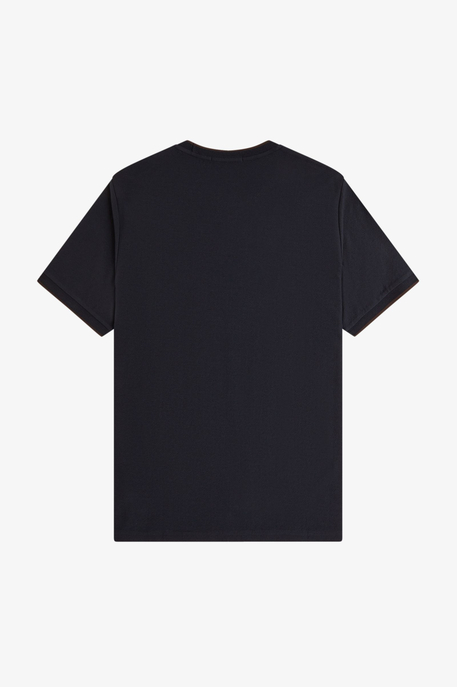 Trim Detail Crepe Pique Tshirt