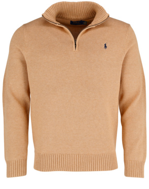 Baumwollpullover mit Reißverschluss