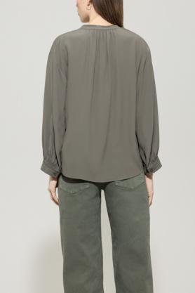 Tunika-Bluse aus Seiden-Mix