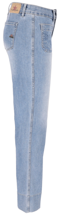 Jeans "Stella-Zip straight stretch denim"