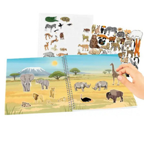 Flock-Stickerheft "Create your Wild Life"