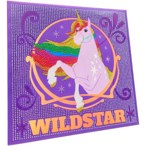 Unicorn Academy - Diamantenbild mit Rahm
