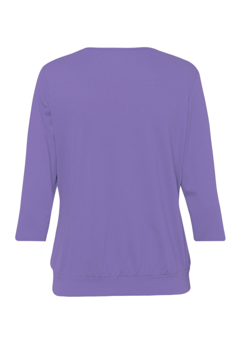 Blusenshirt mit unterlegtem Vorderteil