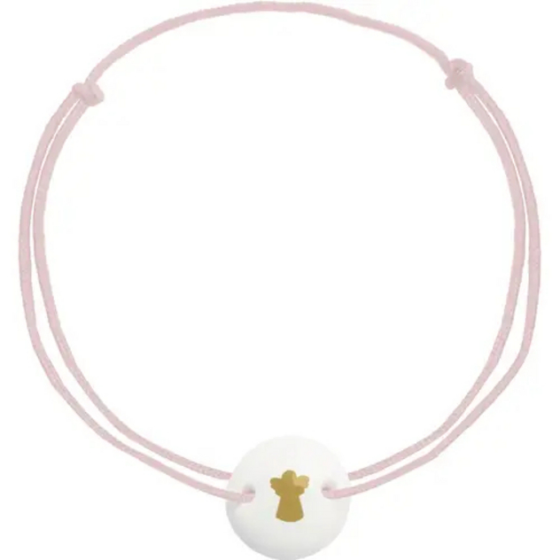 Armband mit Porzellananhänger - Engel