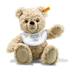 Teddyb.30 beige m.Latz Individualisierun