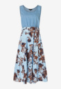 Kleid "Denim-Print"