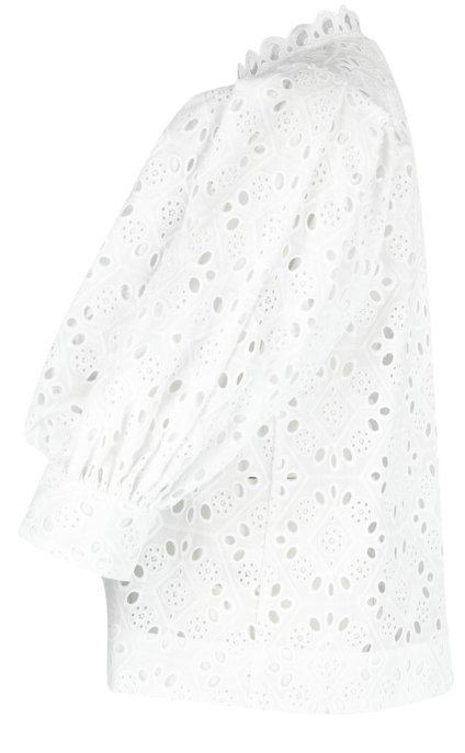 Bluse mit Lochstrickmuster
