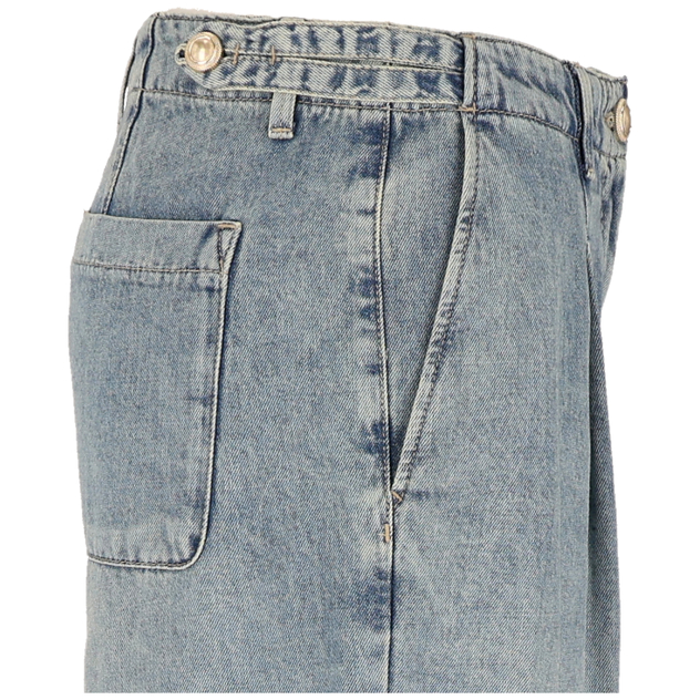Jeans mit Bundfalte