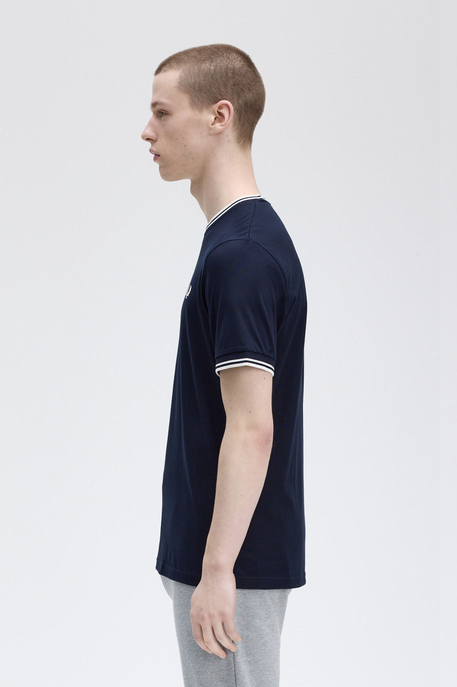 T-Shirt mit Doppelstreifen