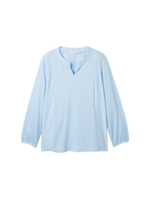 T-shirt blouse vertical stripe