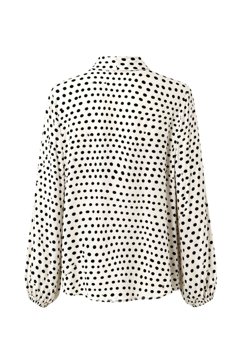 Bluse "Ivory Noir"