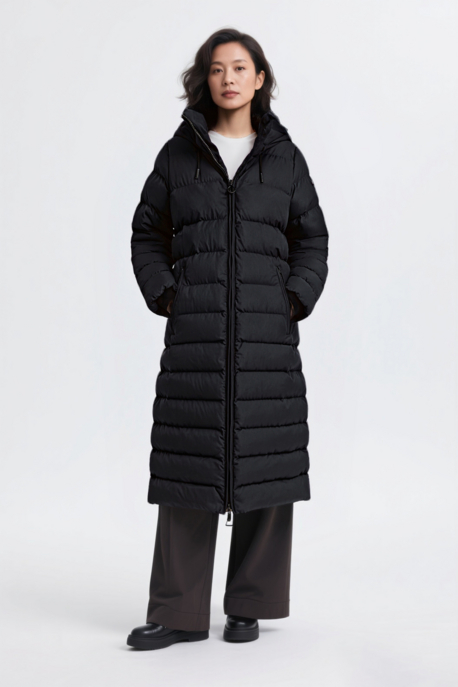 WELLENSTEYN ロングコート 黒 Damen Wellensteyn Mantel Cordoba Long Wellensteyn Midnight Blue