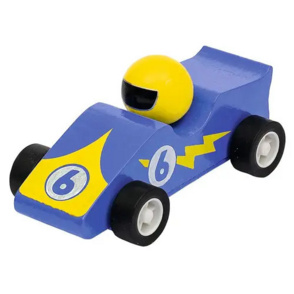 Kleine Rennwagen mit Rückziehmotor