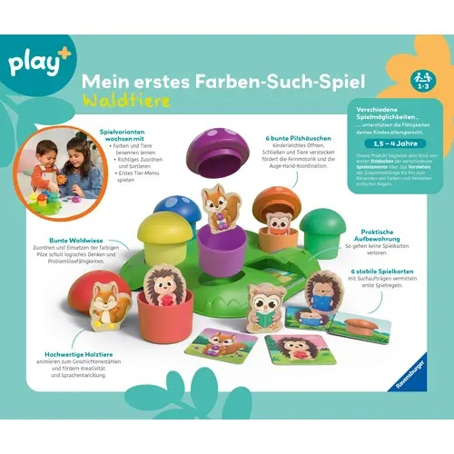 Farben-Such-Spiel: Waldtie