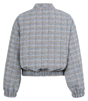 Boucléjacke mit elastischen Bündchen