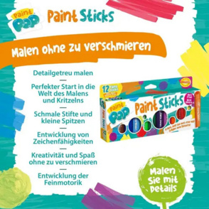 Paint Pop: Paint Sticks 12-Pack (klassis