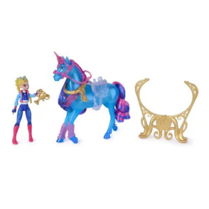 Unicorn Academy-Puppenset "Train & Glow River"