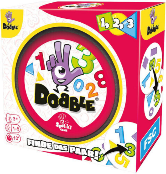 Reaktionsspiel "Dobble 1,2,3"