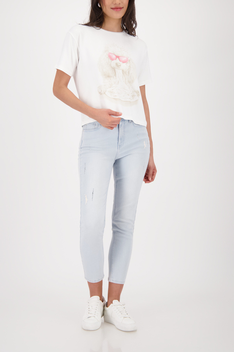 Jeans mit Strasssteinen