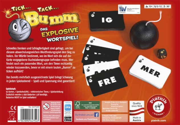 Geschicklichkeitsspiel "Tick Tack Bumm"