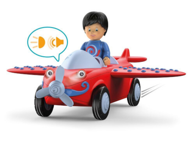 Spielzeugflieger mit Figur "Toddys Leo Loopy"