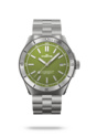 Uhr "MARINEMASTER M-40 WOODPECKER GREEN AUF BLOCK BRACELET"