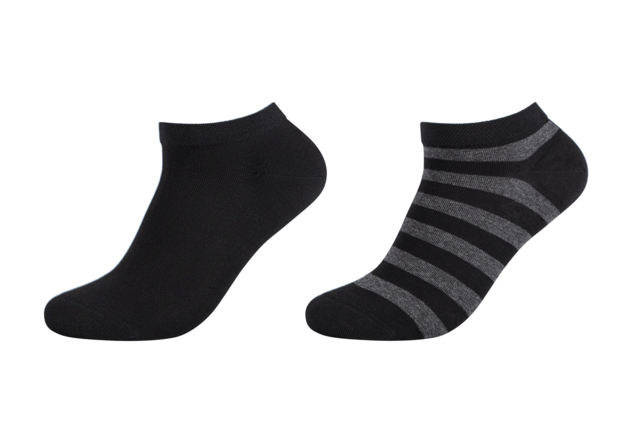 Sneakersocken "Soft Stripes", 2er-Pack