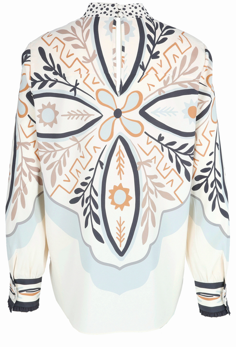 Bluse "grey creamy multi"