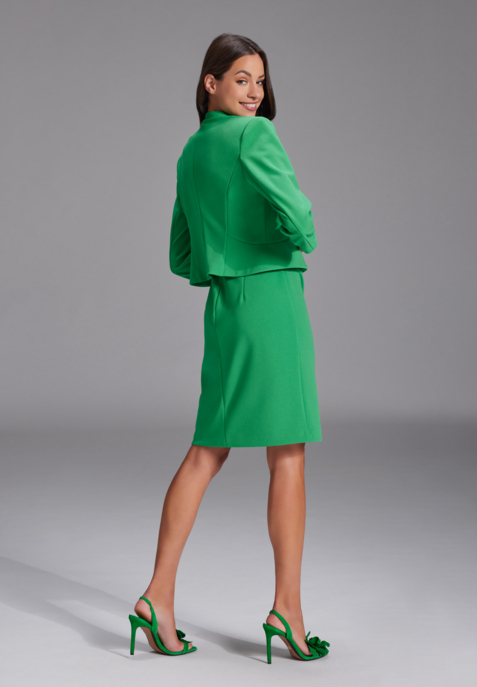 Taillierte Jacke aus Jersey Crêpe