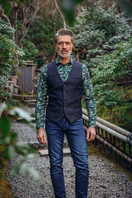 Weste "Waistcoat herringbone"