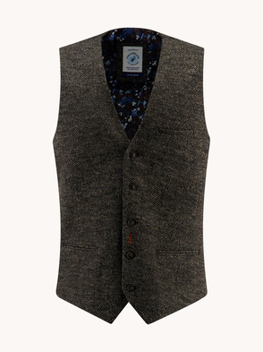 Weste "Waistcoat brushed herringbone"
