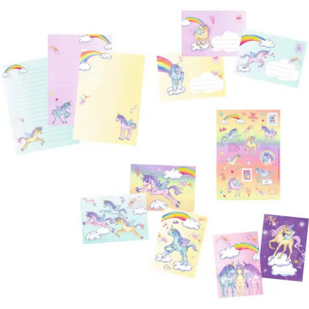 Einhorn-Paradies - Briefpapier-Set