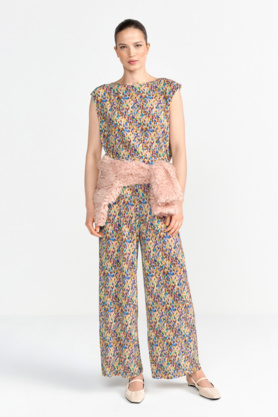 Top "Printed Crinkle"