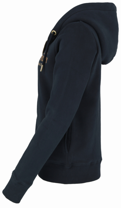 LUXE METALLIC LOGO ZIPHOOD