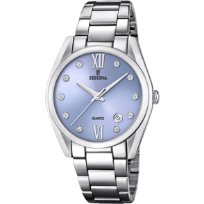 FESTINA DAMEN STAHL ZIFF.BLAU