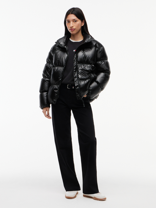 Jacke "TJW High Neck Shiny Puffer Down"